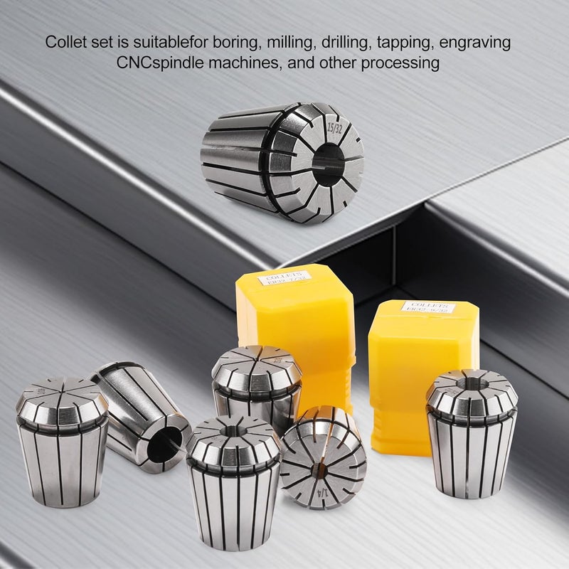 HOZLY 15PCS ER25 Spring Collet, ER25 Spring Collet Set, ER25 Collet Chuck for CNC Engraving Machine & Milling Lathe Tool Size includes:2mm to 16mm - Image 5